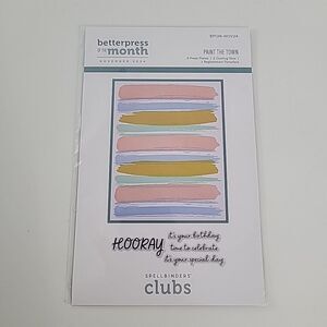 Spellbinders Betterpress Of The Month Club November 2024 "Paint The Town"